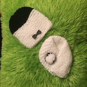 A Baby Girls Hat And Scarf